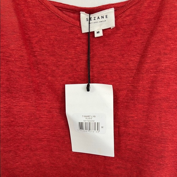 Sézane Poppy Red Tank Top (M) - Picture 3 of 9